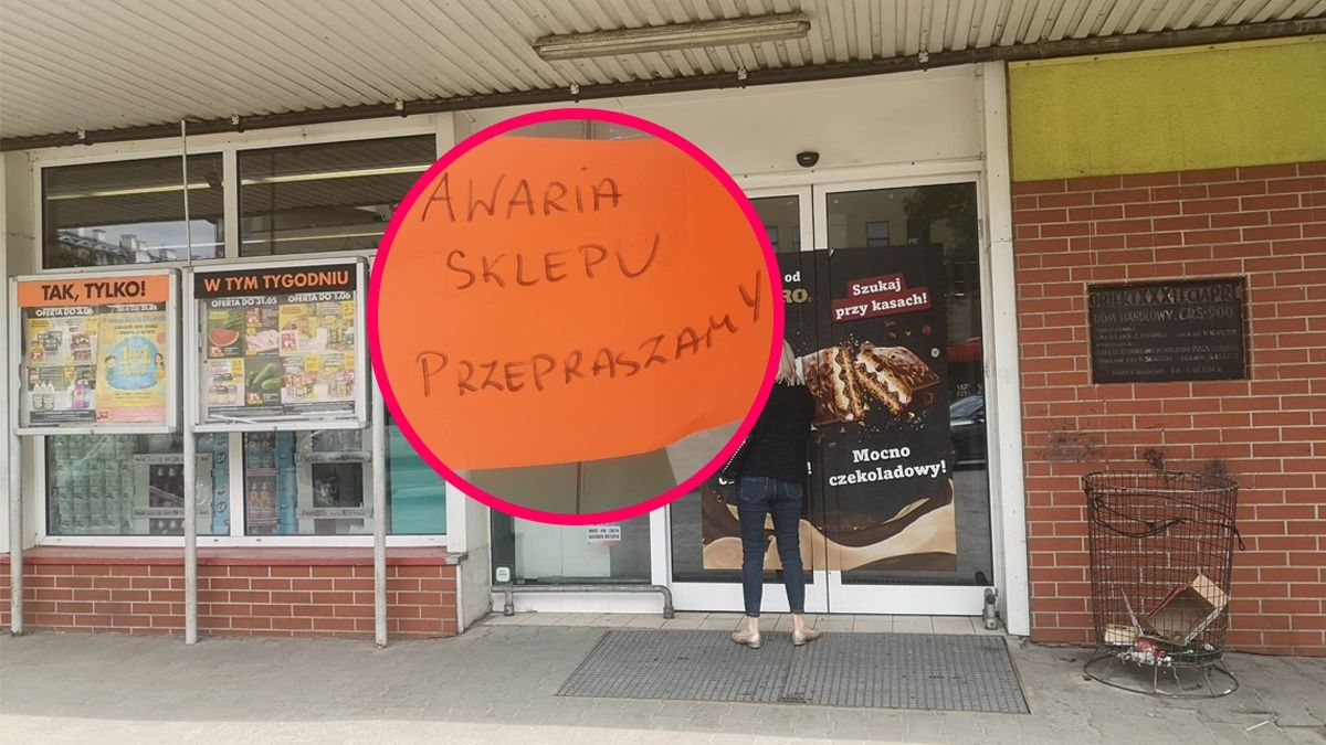 Awaria w sklepie Biedronka przy ul. Zamojskiej