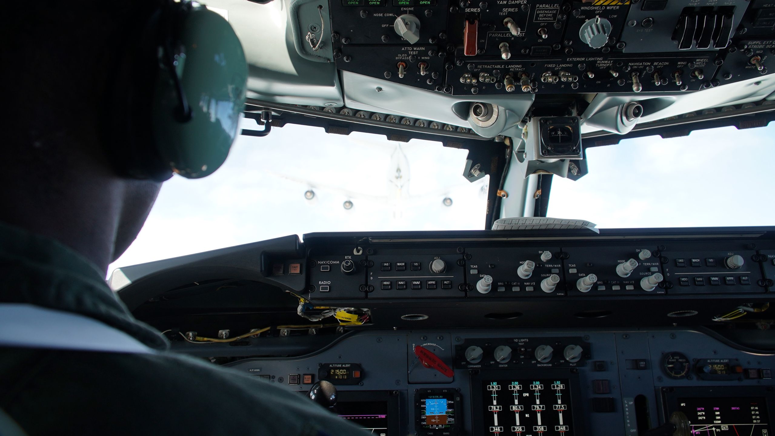 Tankowanie w powietrzu samolotu AWACS
