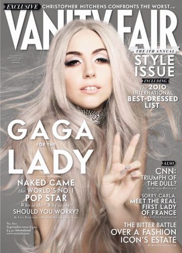 Zretuszowana Lady GaGa w Vanity Fair 1