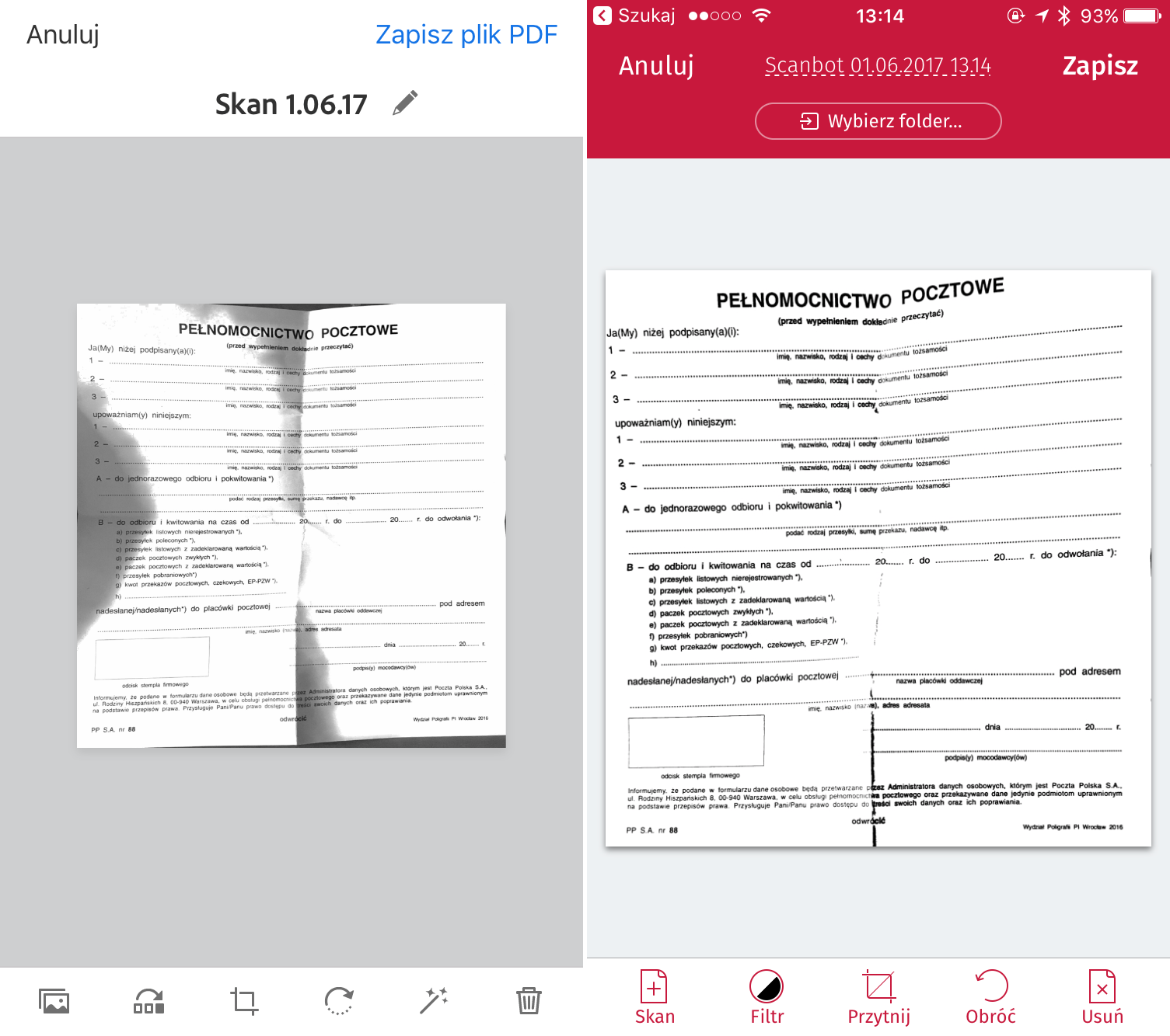 Adobe Scan - darmowa aplikacja do skanowania dokumentów. Jak się sprawuje? 3