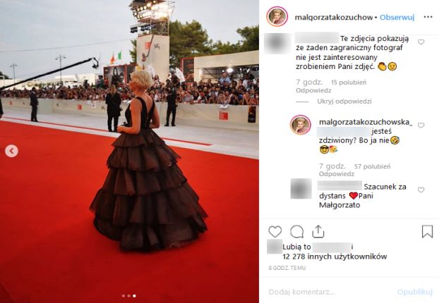 Małgorzata Kożuchowska Pozuje Na Festiwalu W Wenecji Internauta Żaden Zagraniczny Fotograf 0757