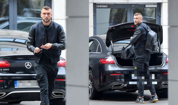 Reprezentacja Polski "przyłapana" przed hotelem