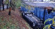 Tarnowskie Góry: Dachowanie volkswagena. Dwóch nastolatków pijanych, jeden trafił do szpitala