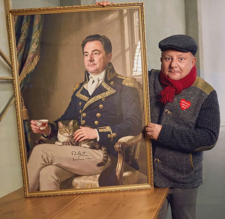 Robert Makłowicz i jego portret przeznaczony na WOŚP