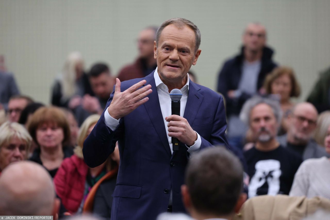 Donald Tusk w Piasecznie
