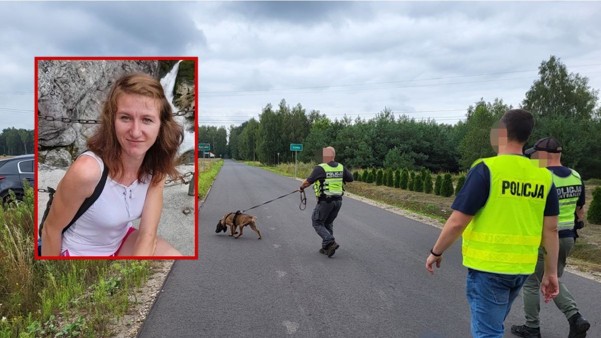 W poszukiwaniach wykorzystano policyjnego psa.