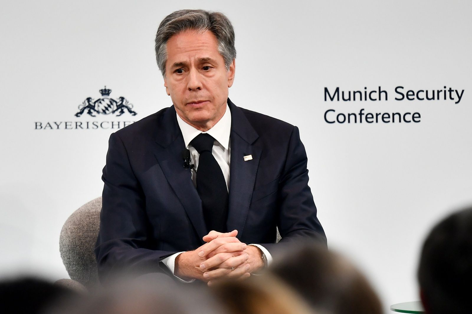 Munich Security Conference 2023
epa10475191 US Secretary of State Antony Blinken  during  the the 59th Munich Security Conference (MSC) in Munich, Germany, 18 February 2023. More than 500 high-level international decision-makers meet at the 59th Munich Security Conference in Munich during their annual meeting from 17 to 19 February 2023 to discuss global security issues.  EPA/ANNA SZILAGYI 
Dostawca: PAP/EPA.
ANNA SZILAGYI