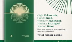 Książka „Nadzieja” z tekstami Tokarczuk, Krall, Myśliwskiego i Szczygła w akcji Agory na rzecz seniorów