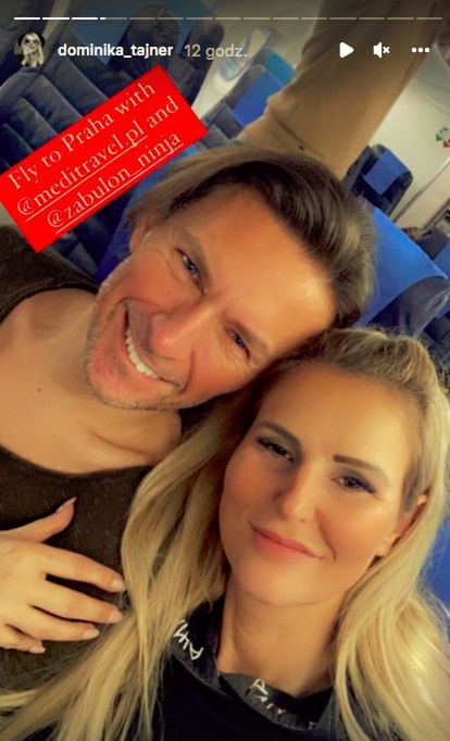 Dominika Tajner z Adamem Witkowem
