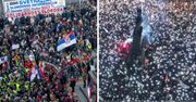 Działo się w nocy. Ogromna demonstracja na południu Serbii