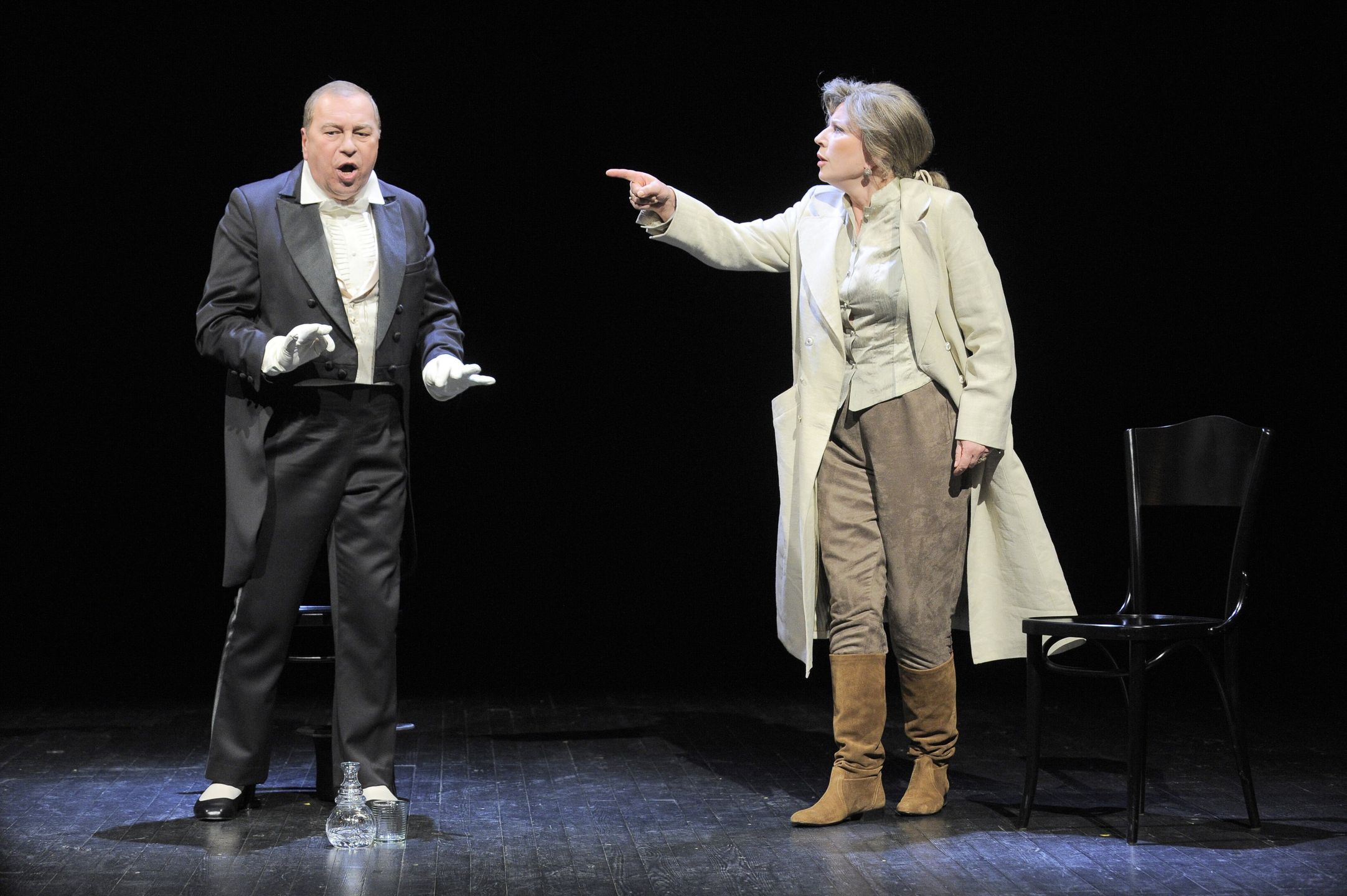 "32 Omdlenia" - próba w Teatrze PoloniaStuhr Jerzy, Janda Krystyna 