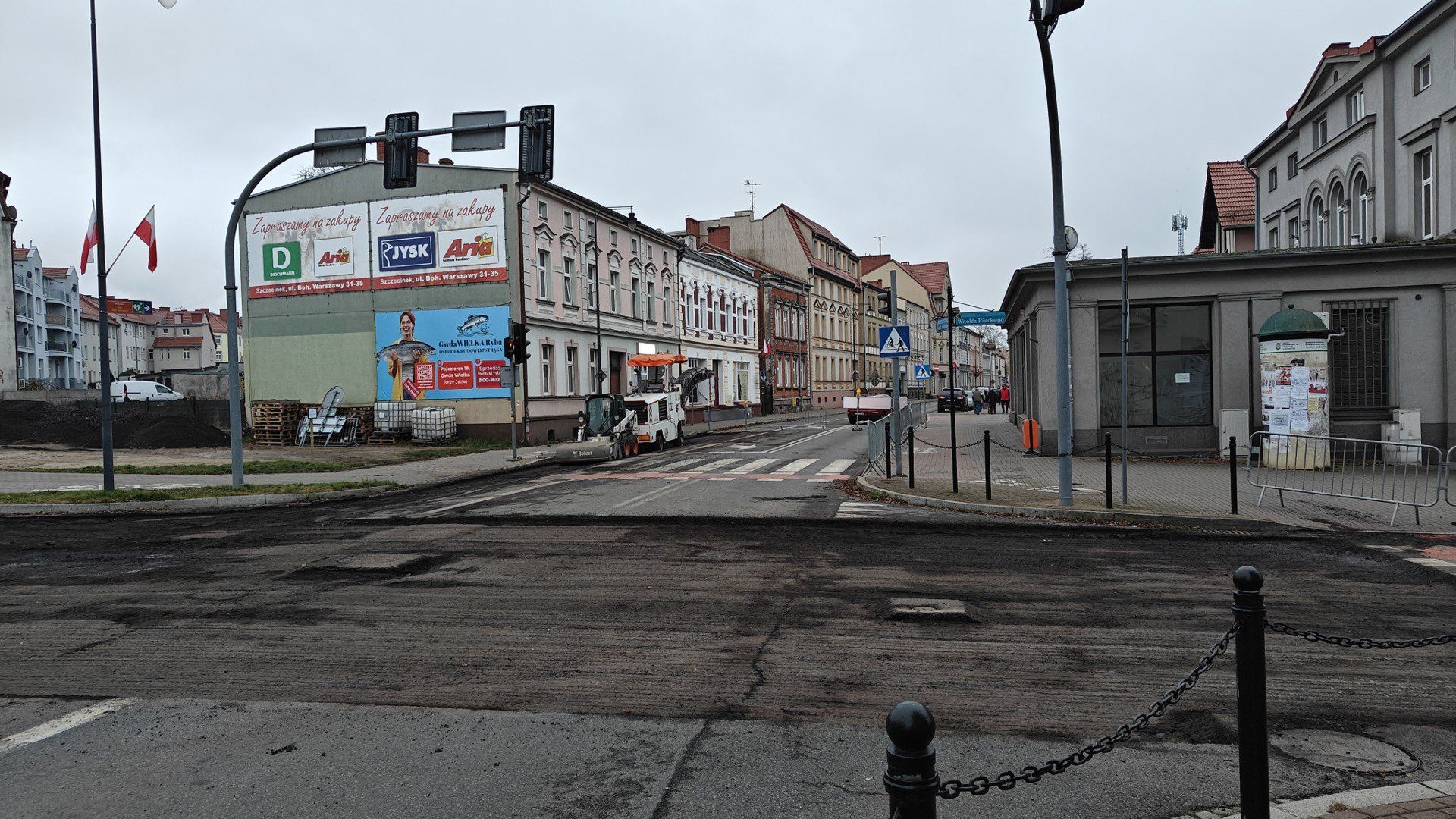 W centrum Szczecinka rozpoczęła się budowa nowego ronda