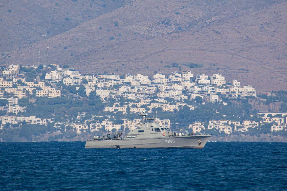 Okręt greckiej straży przybrzeżnej