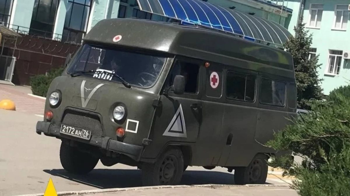 Transport rannych i zabitych na Krym.