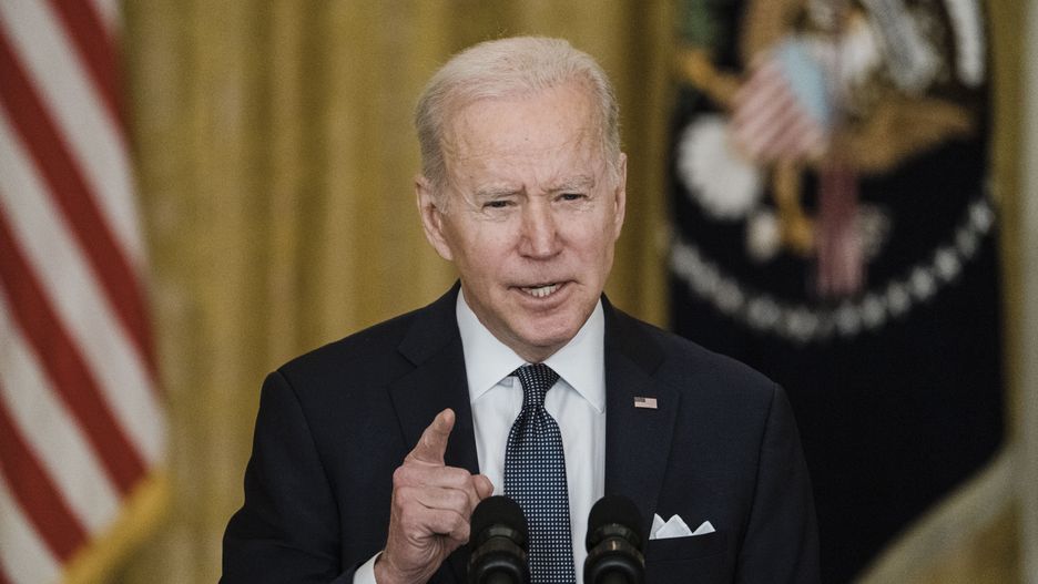 President Biden delivers Remarks on Russia and Ukraine
WASHINGTON, DC - FEBRUARY 15: President Joe Biden delivers remarks in the East Room of the White House, giving an update on the situation with Russia and Ukraine on Tuesday, Feb. 15, 2022 in Washington, DC. The President has said that the United States remains open to high-level diplomacy, continuing to believe that diplomacy and de-escalation are the best path forward. (Kent Nishimura / Los Angeles Times via Getty Images)
Kent Nishimura
district of columbia, president joe biden, united states, ukraine conflict, white house, washington, president biden, remarks, wdc, dc, potus, bestof, topix