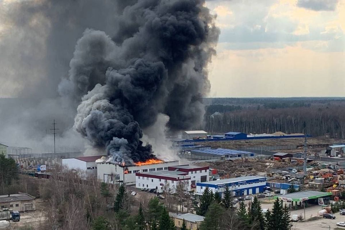 Potężny pożar pod Moskwą. "Doszło do eksplozji" 