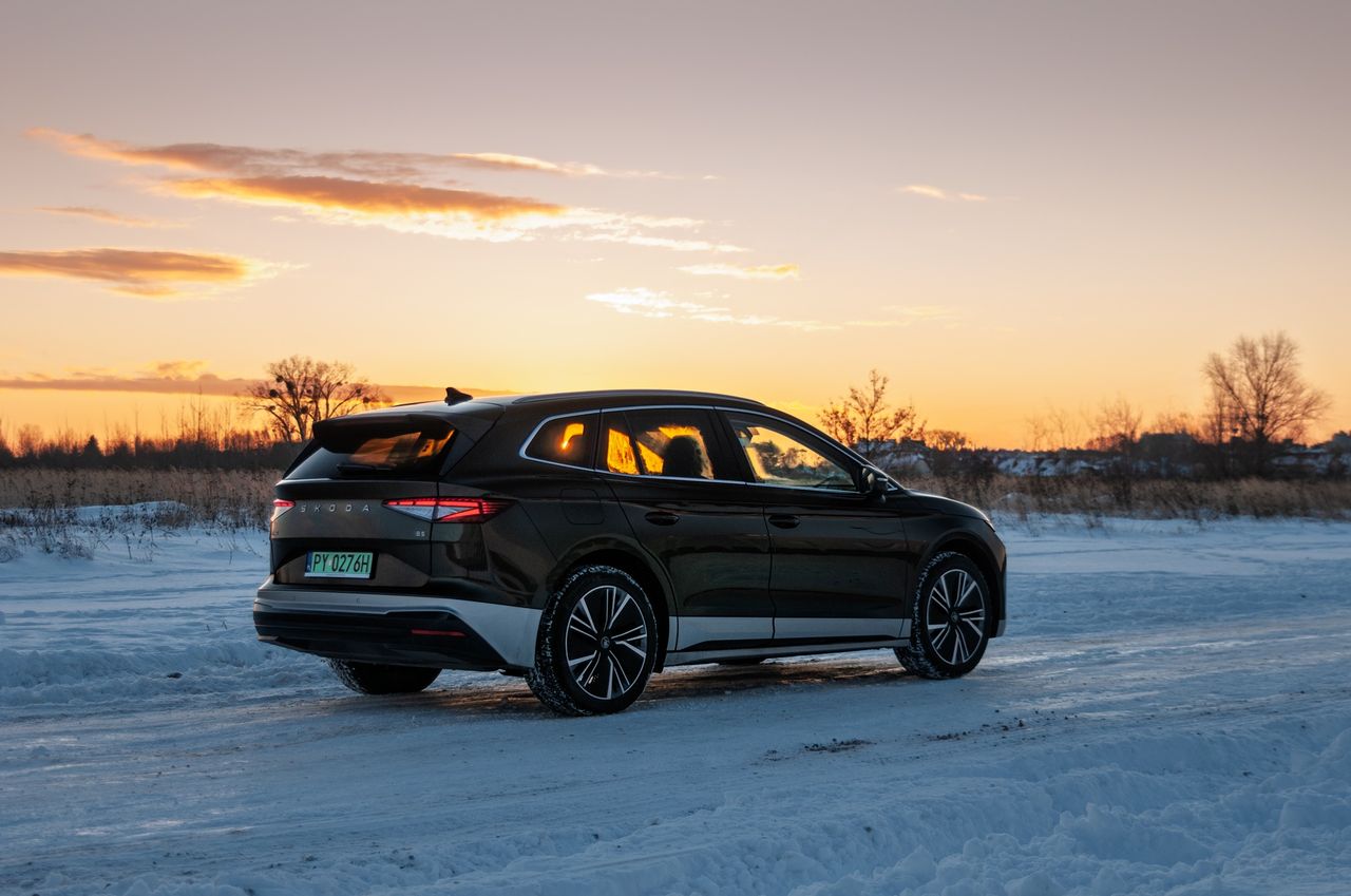 Skoda Enyaq 85 (2025) zimą