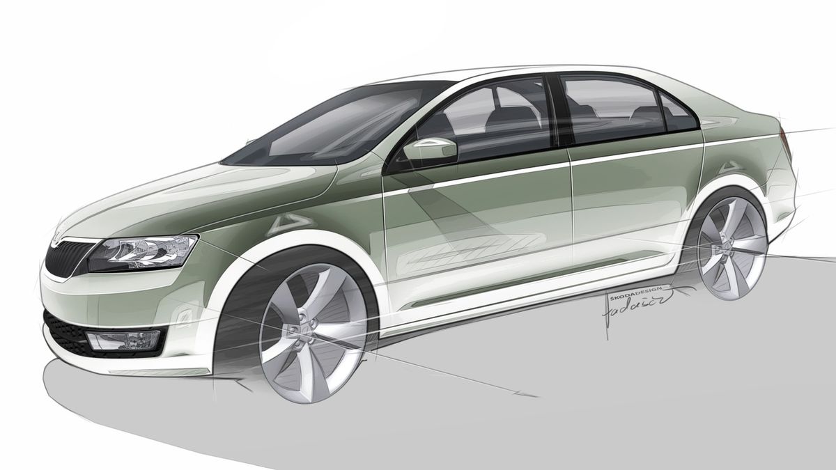 Skoda Rapid - szkic