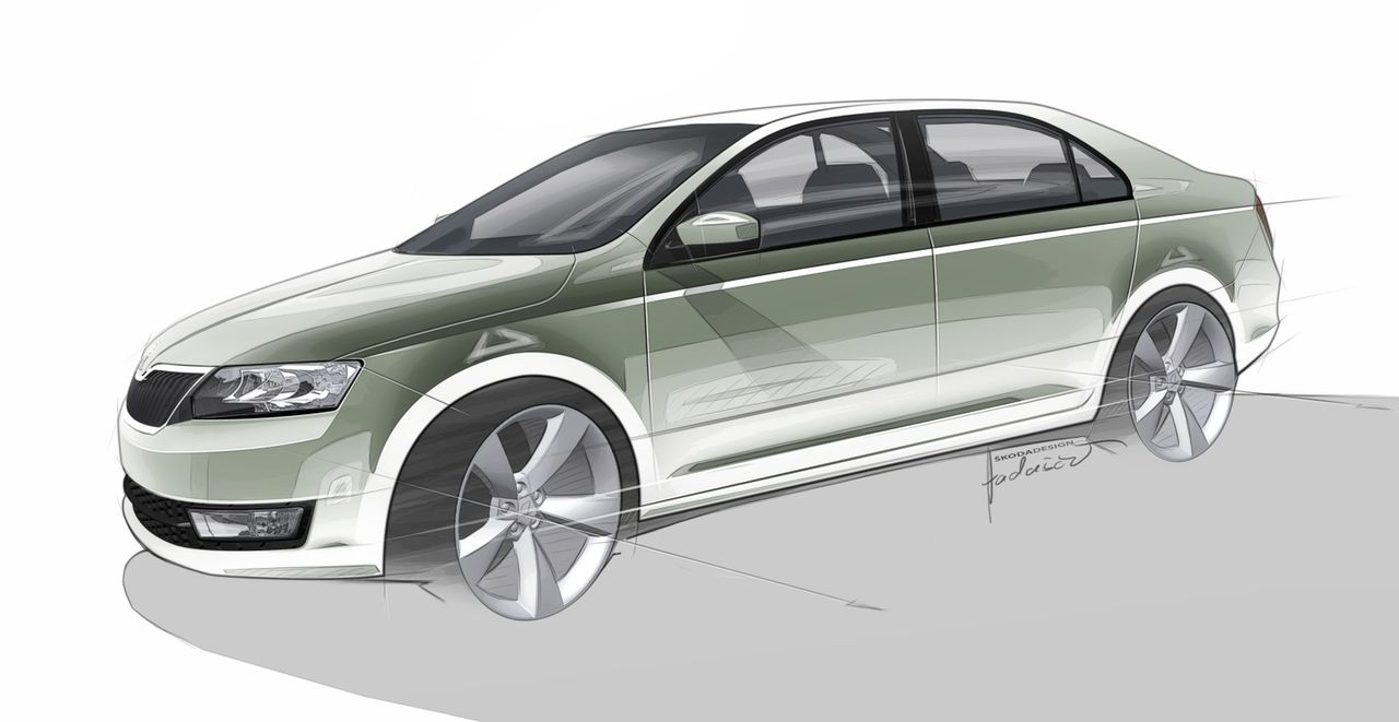 Skoda Rapid - szkic