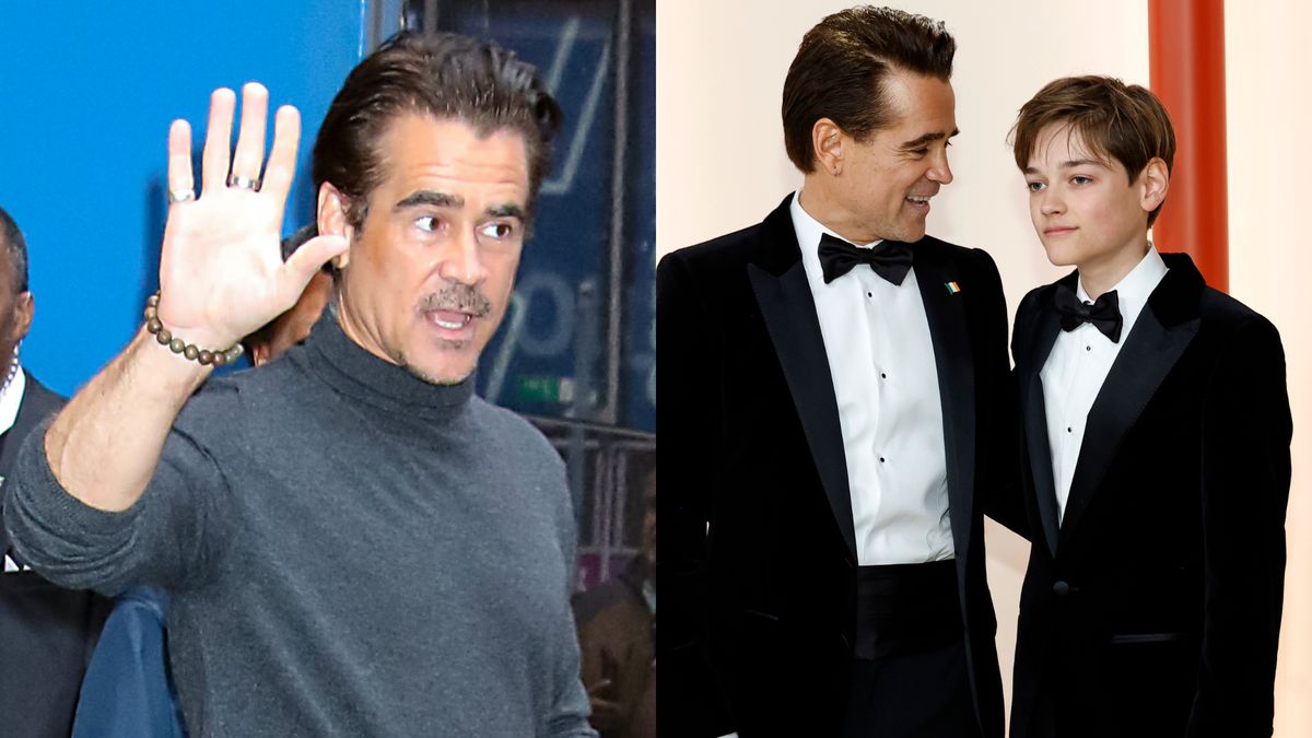 Colin Farrell sfotografowany w drodze na wywiad. Towarzyszył mu Henry Tadeusz