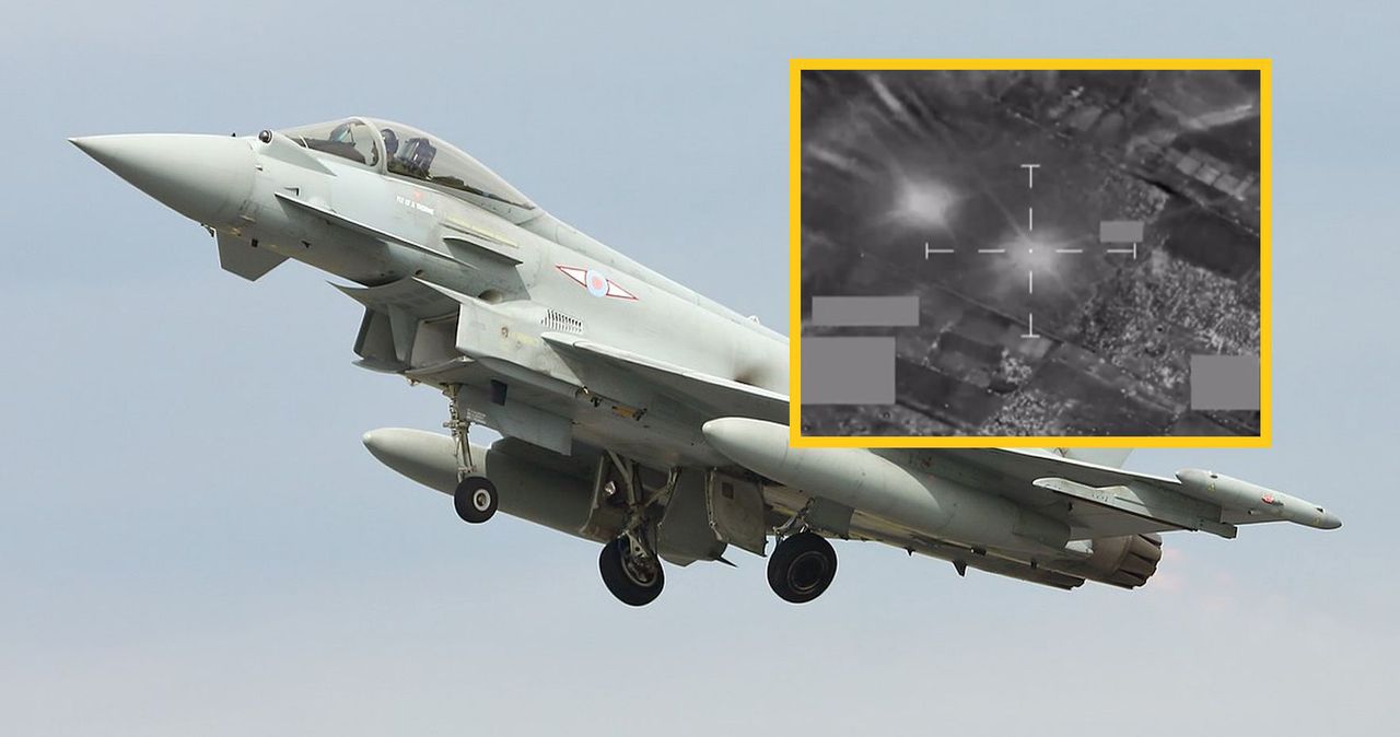 Eurofighter Typhoon w akcji. Pojawiło się nagranie z nocnego ataku w Jemenie