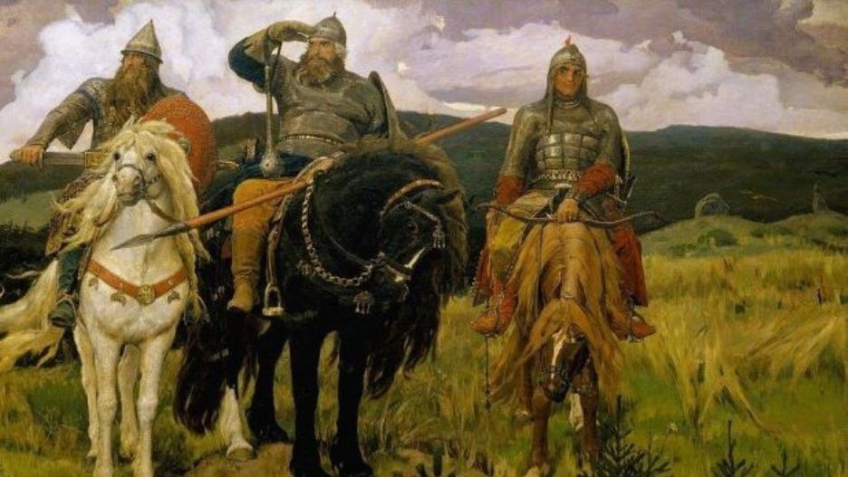"Mocarze". Obraz Wiktora Wasniecowa z 1898 roku
