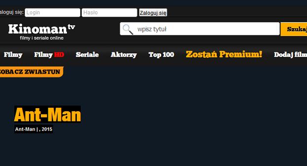 Kinoman.tv zamkięty, bo dużo użytkowników naruszało prawa autorskie