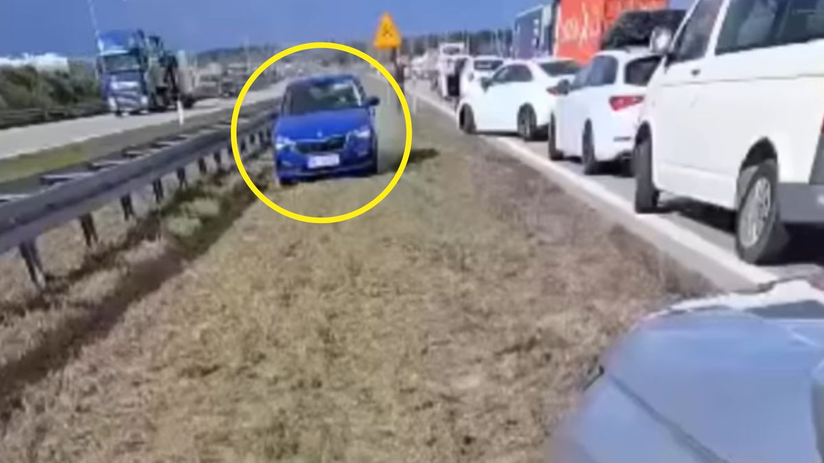 Skandaliczne zachowanie na A1.