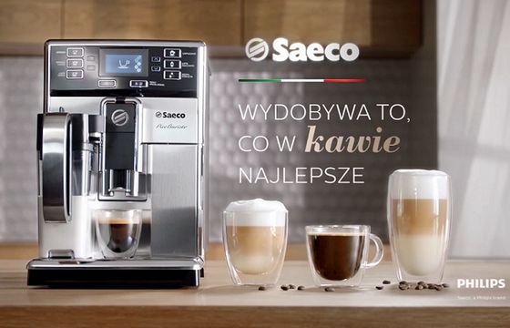 Ekspres Saeco w reklamach „wydobywa to, co w kawie najlepsze” (wideo)