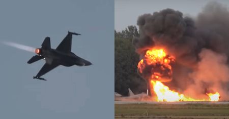 Katastrofa lotnicza F-16 w Radomiu. Wstrząsające nagranie z miejsca wypadku