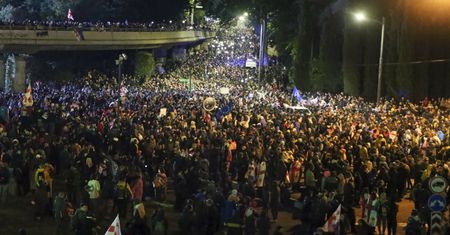 Paraliż w Tibilisi. Demonstranci zablokowali stolicę Gruzji