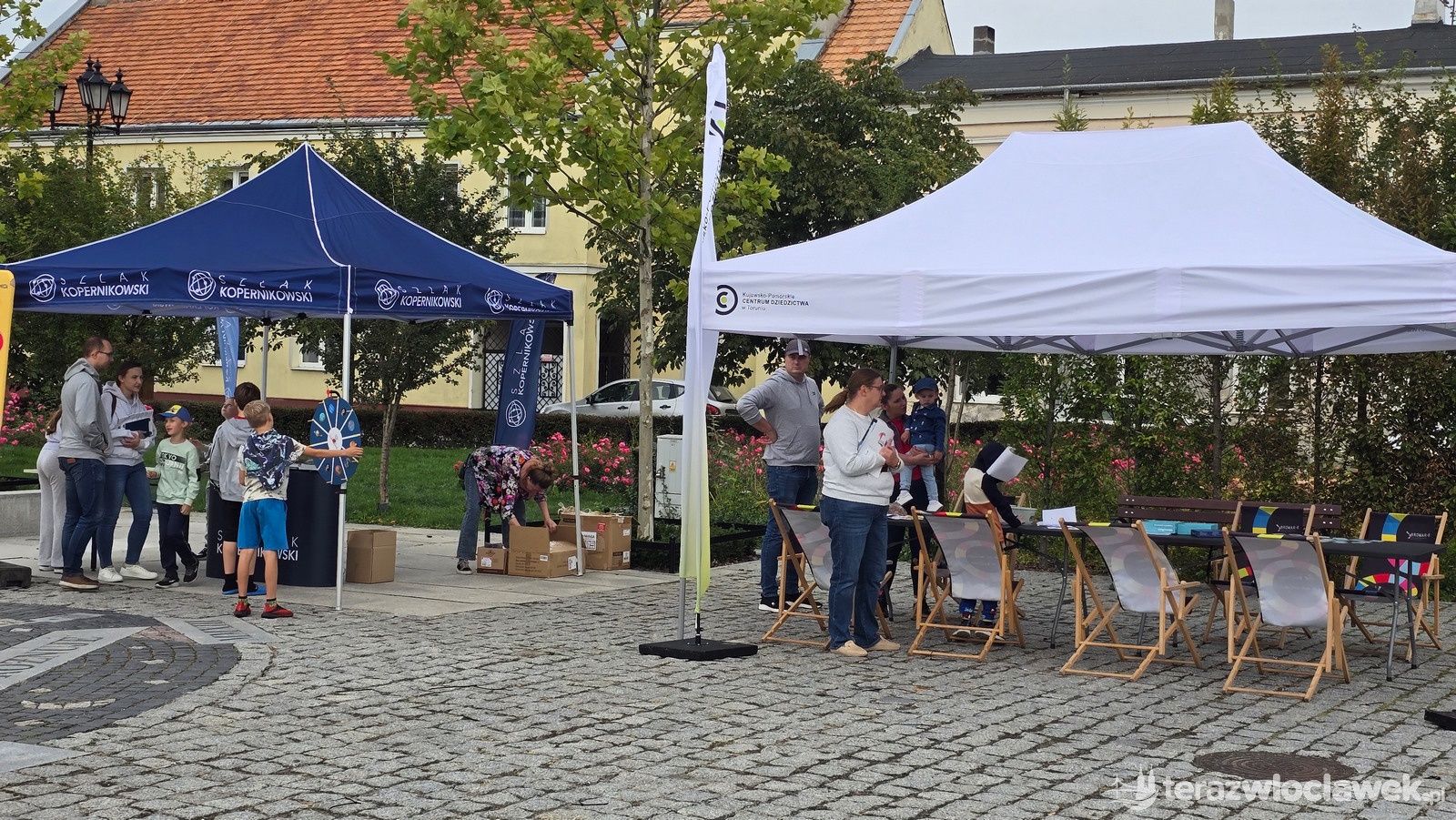 Mobilne miasteczko Kopernika we Włocławku