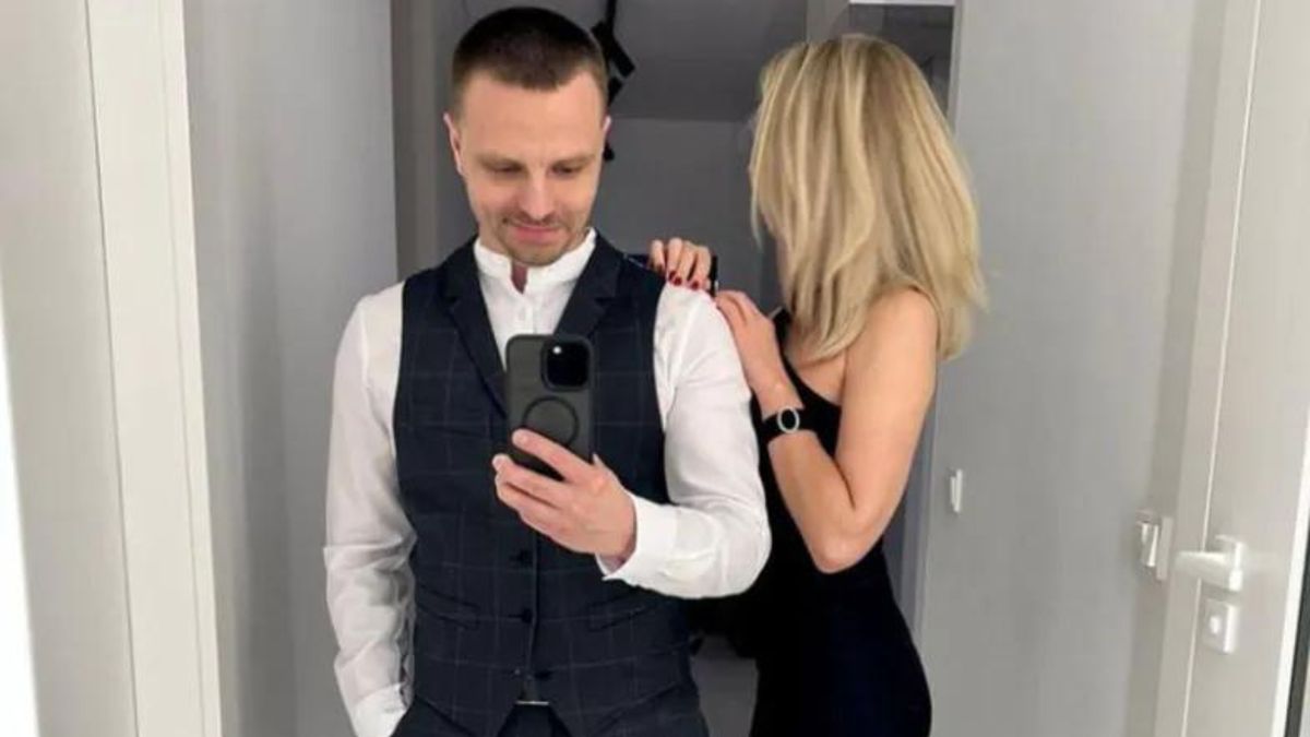 Marcin Hakiel z partnerką Dominiką