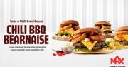 Chili BBQ Bearnaise! To nowa sezonowa propozycja burgerów w ofercie MAX Premium Burgers z ulubionym sosem Szwedów!