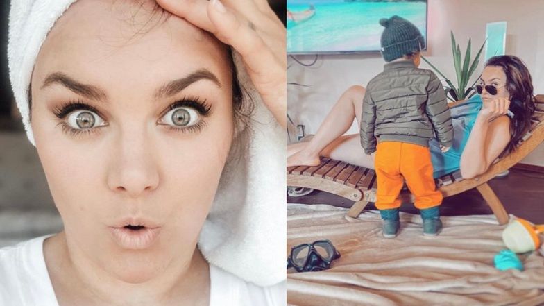 Ewa Farna "plażuje" w domu