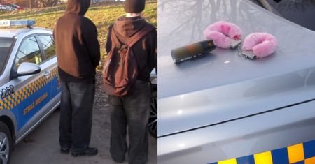 Kastet i gaz pieprzowy. Nastolatkowie zatrzymani przez straż