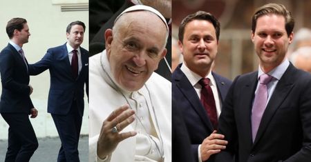 Premier Luksemburga na audiencję do papieża zabrał... MĘŻA! (ZDJĘCIA)