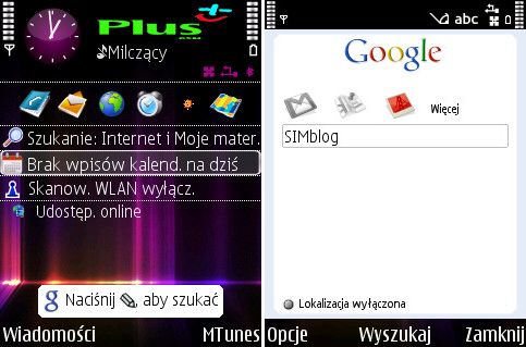 Nowe Google Search dla Symbiana