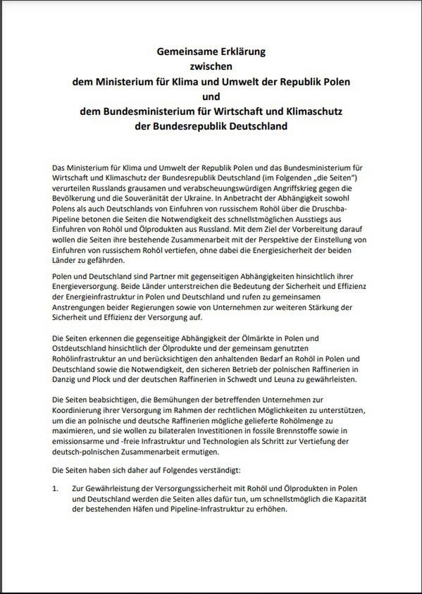 Porozumienie z między Polską a Niemcami