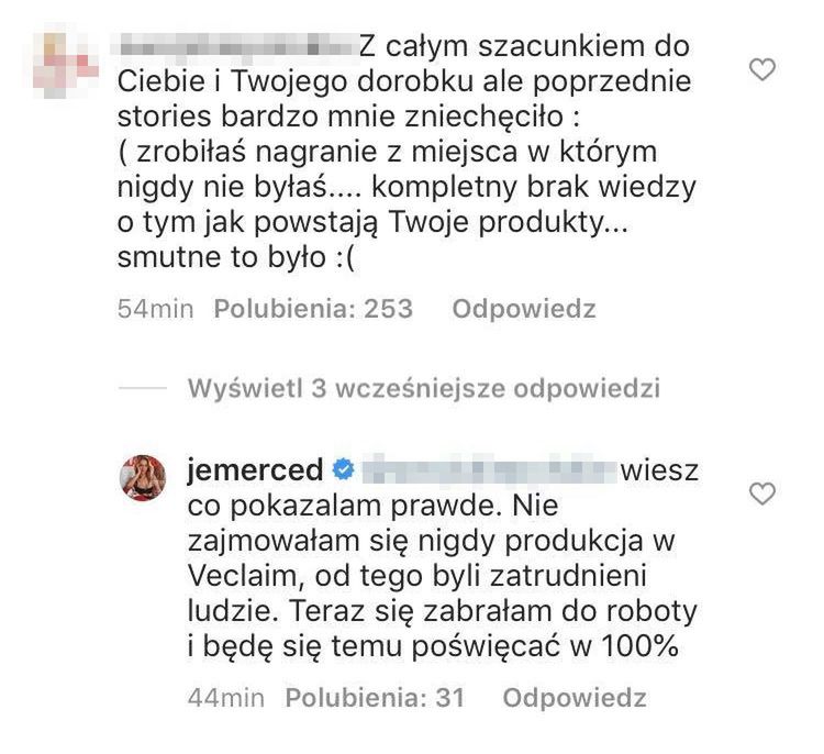 Jessica Mercedes odpowiada na zarzuty w sprawie "afery metkowej"