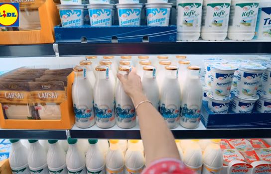 Lidl Polska głosem Czubówny reklamuje nabiał marki własnej