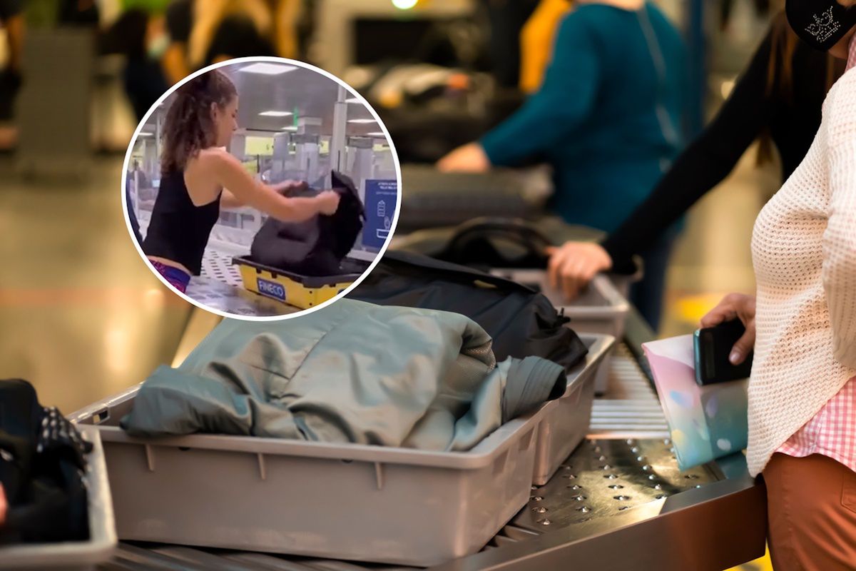 Kurtka zamiast bagażu. Hit internetu zadziwia podróżnych