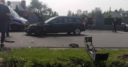 Kolizja w miejscowości Janik