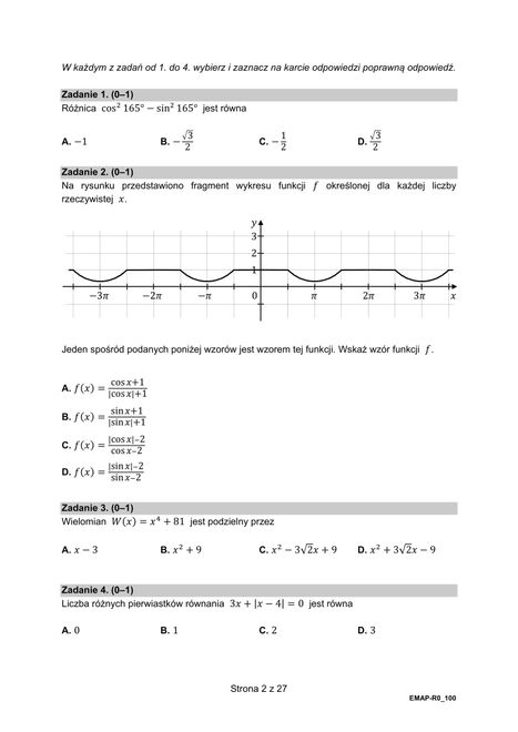 Matura 2021 z matematyki. Poziom rozszerzony