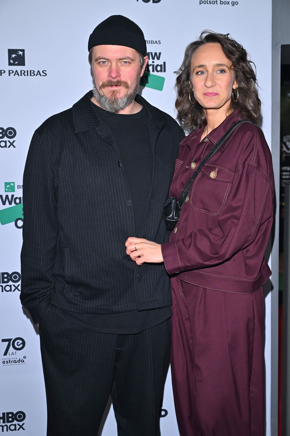 Tomasz Schuchardt z żoną na imprezie banku