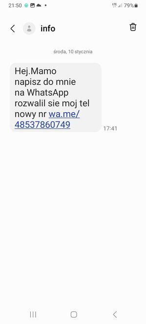 Fałszywy SMS