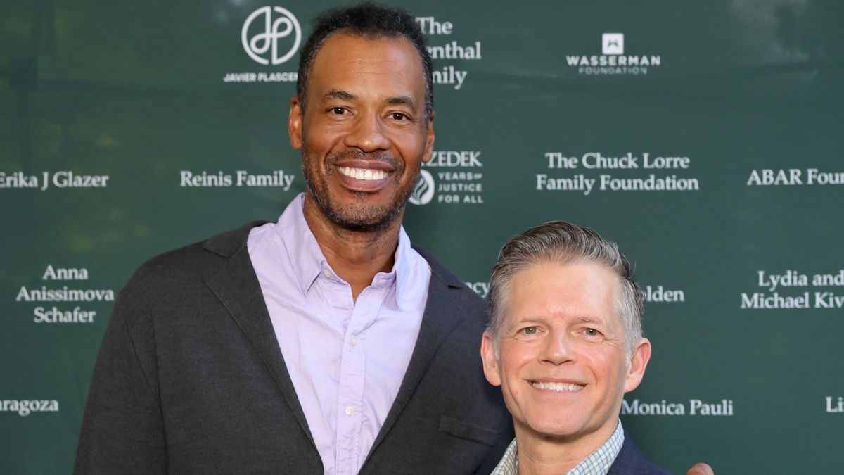 LOS ANGELES, CALIFORNIA - AUGUST 23: (L-R) Jason Collins and Brunson Green attend the This Is About Humanity Soiree on August 23, 2025 in Los Angeles, California. (Photo by Stefanie Keenan/Getty Images for This Is About Humanity)