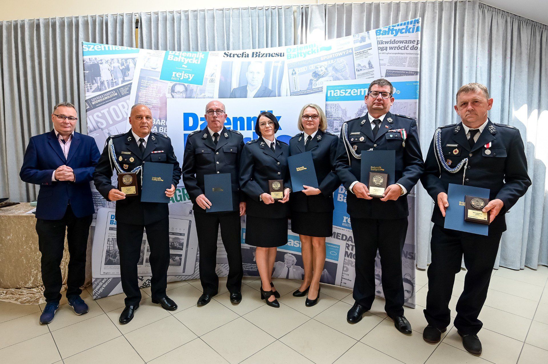 Finaliści wojewódzcy w kategorii jednostka OSP Roku. FOT. PRZEMEK SWIDERSKI / POLSKA PRESS / DZIENNIK BALTYCKI