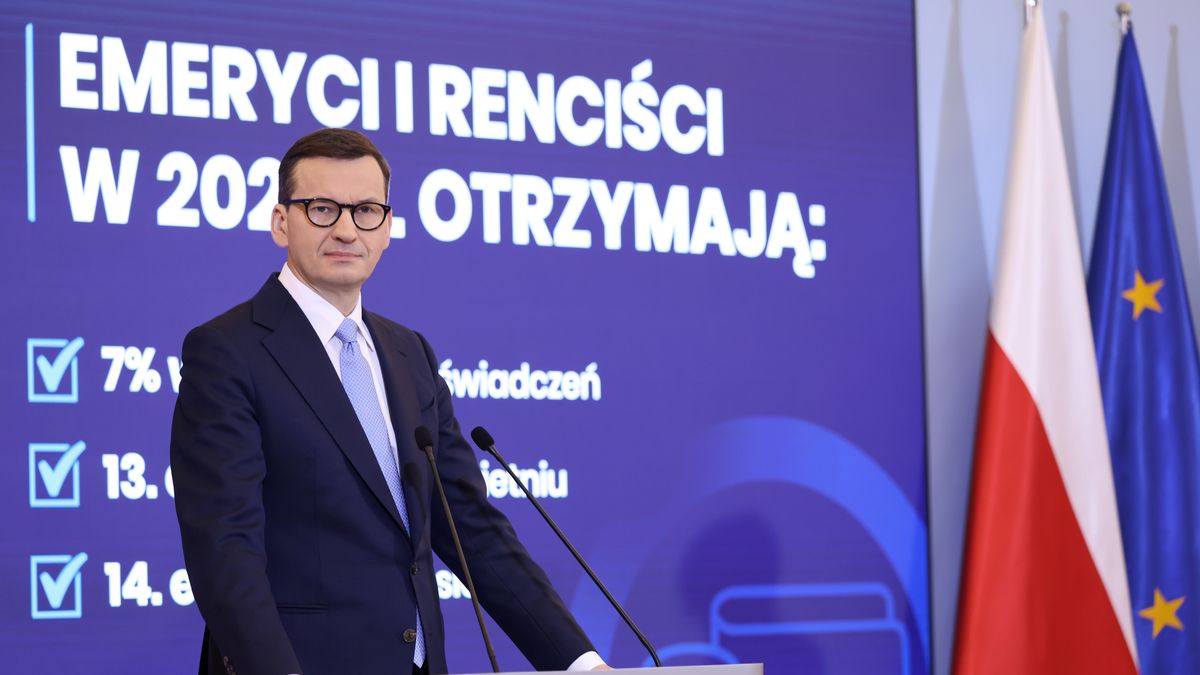 Premier Mateusz Morawiecki zapowiedział rekordową waloryzację rent i emerytur