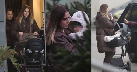 Zaaferowana świętami Faustyna Martyniuk poluje na idealną choinkę z siostrą i synkiem. Daniela ani widu, ani słychu (ZDJĘCIA)